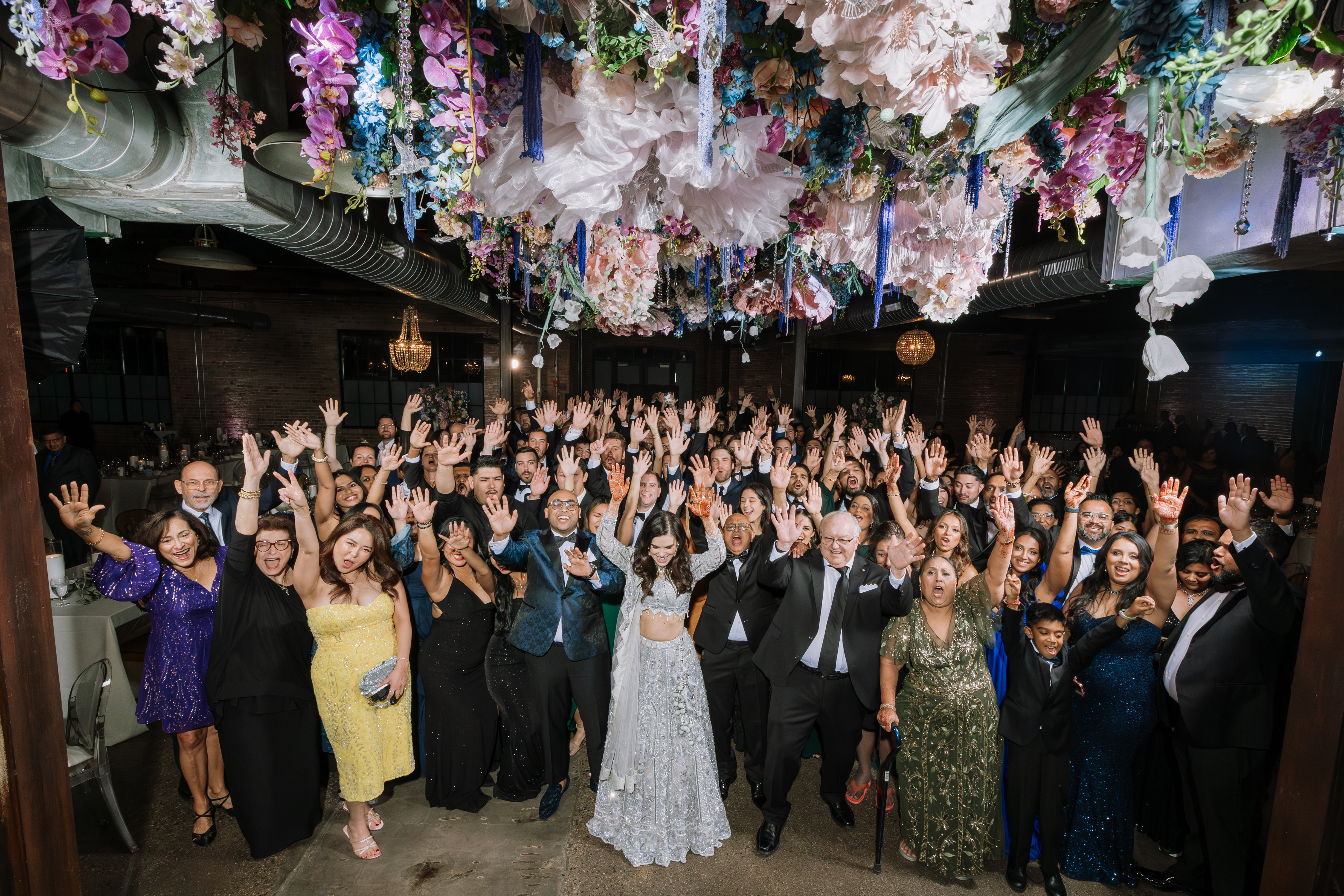 large group shot from indian wedding-Lusia Studio Photography