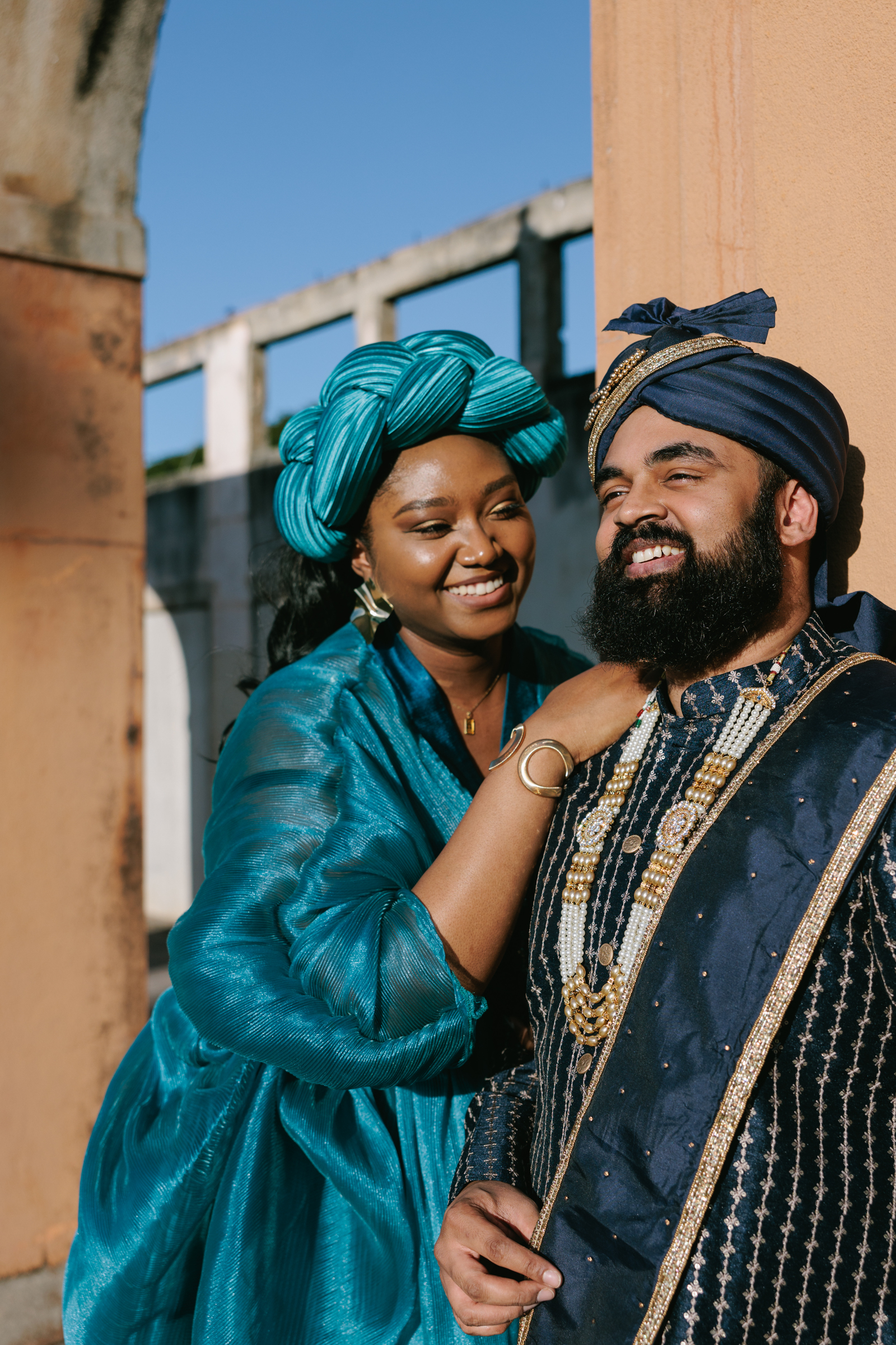 Couple in African attire Hotel Wailea Maui