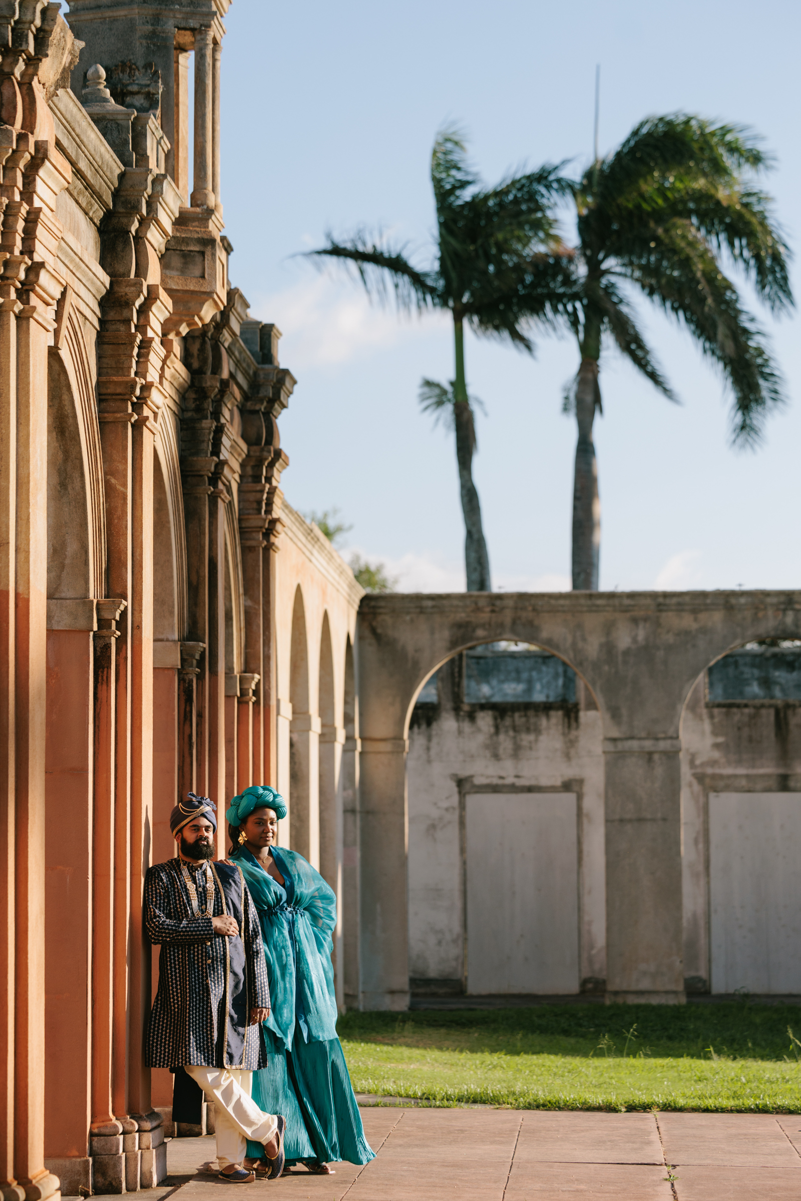 Couple in African attire at Hotel Wailea Maui