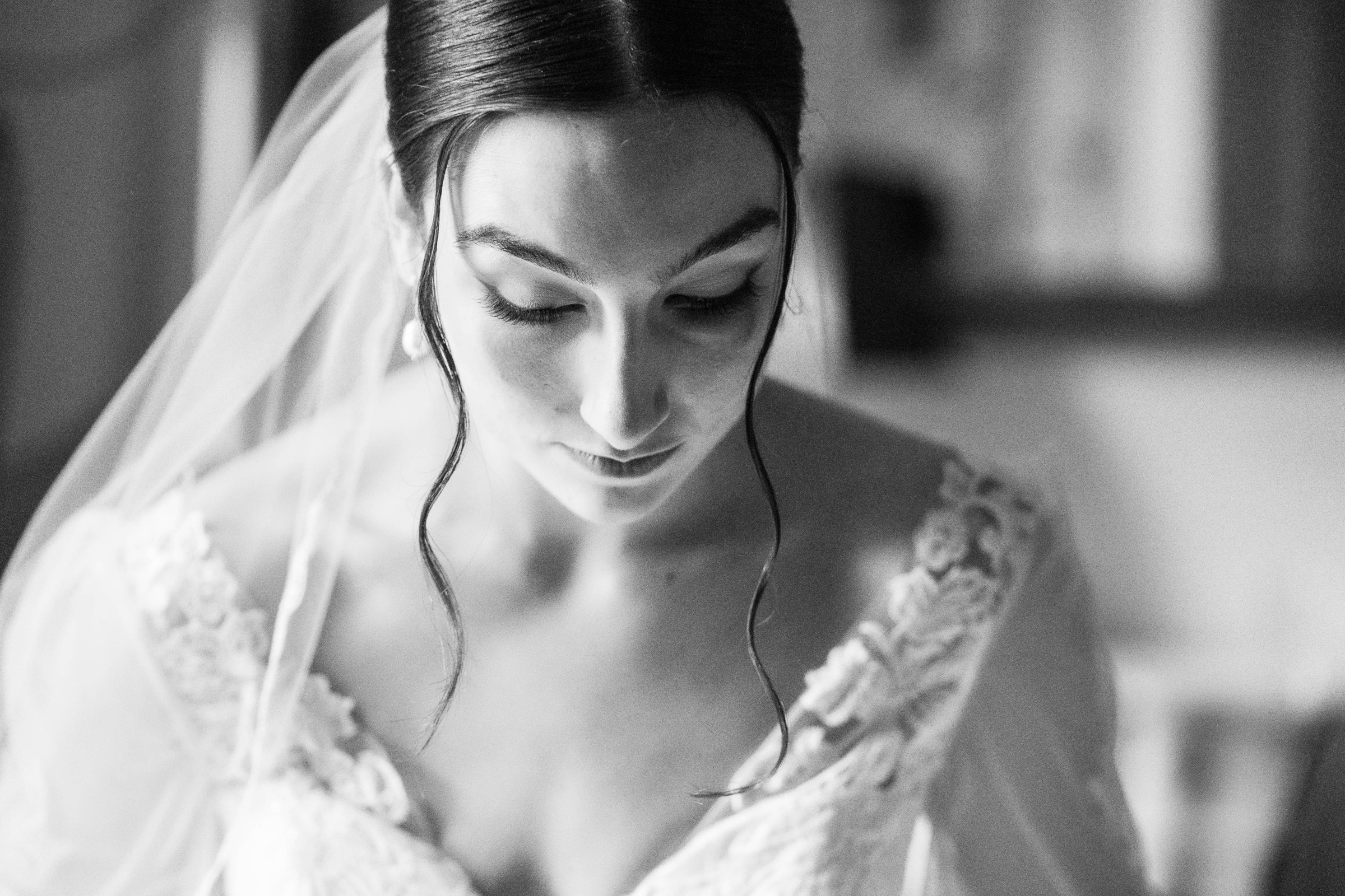 Black and white bride portrait Love Life Images
