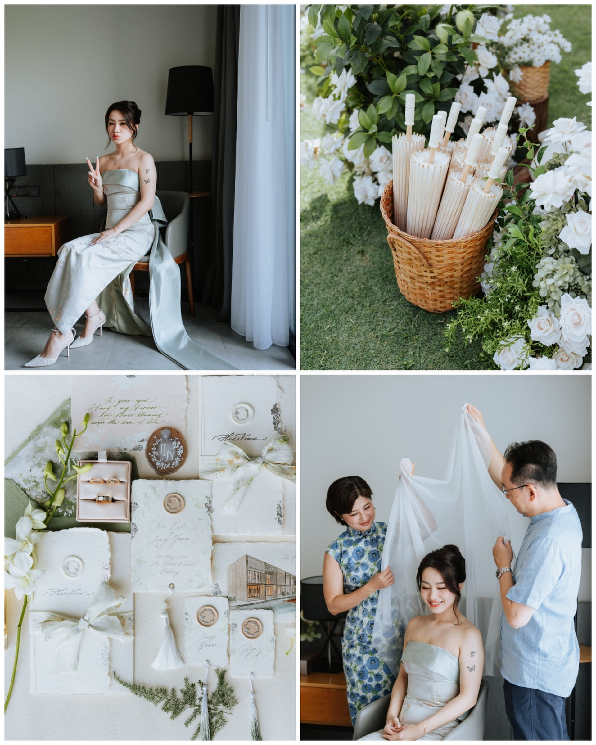 Getting ready during wedding at Acres Resort, Malaysia, photographed by Zach Chin