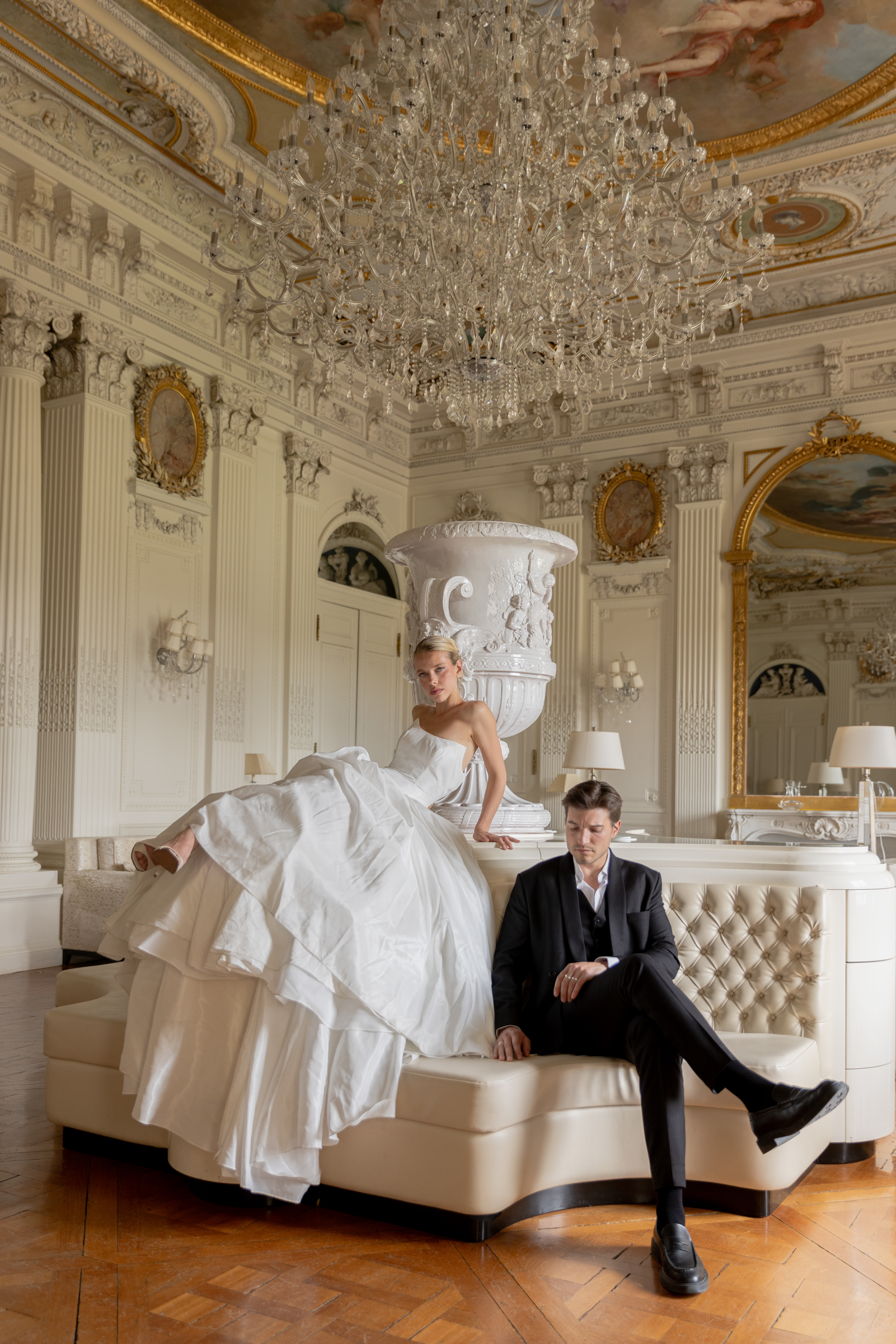 Couple portrait in elegant setting