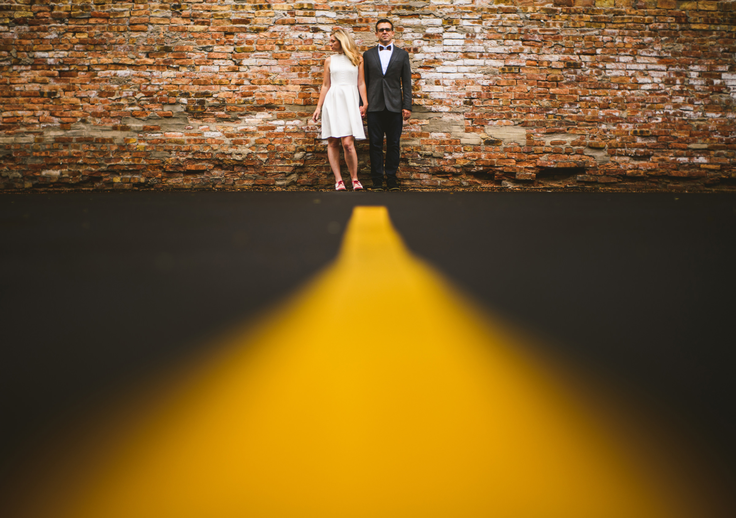 Couple at end of street Sam Hurd Photography
