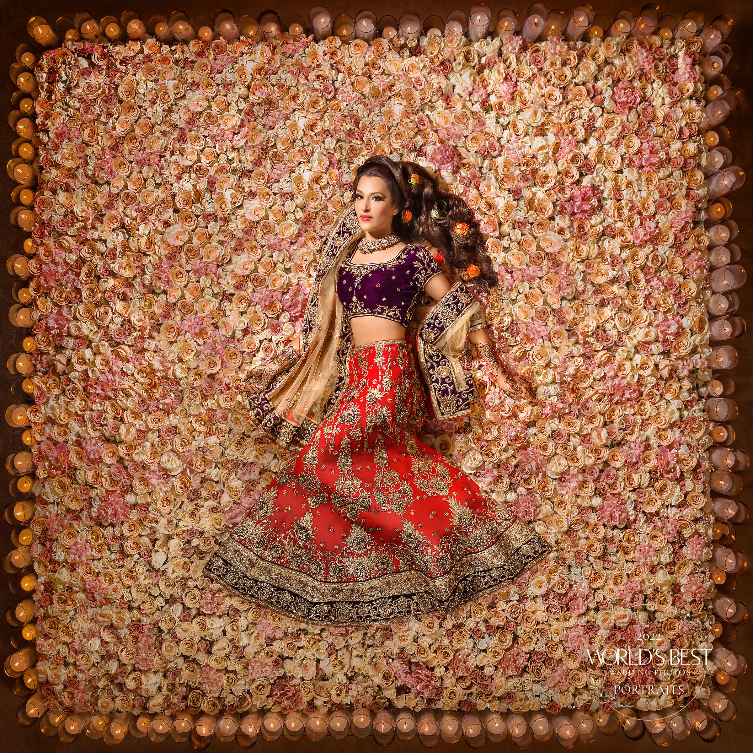 Best Bridal Portrait Finalist Photo by Eye Jogia from the UK