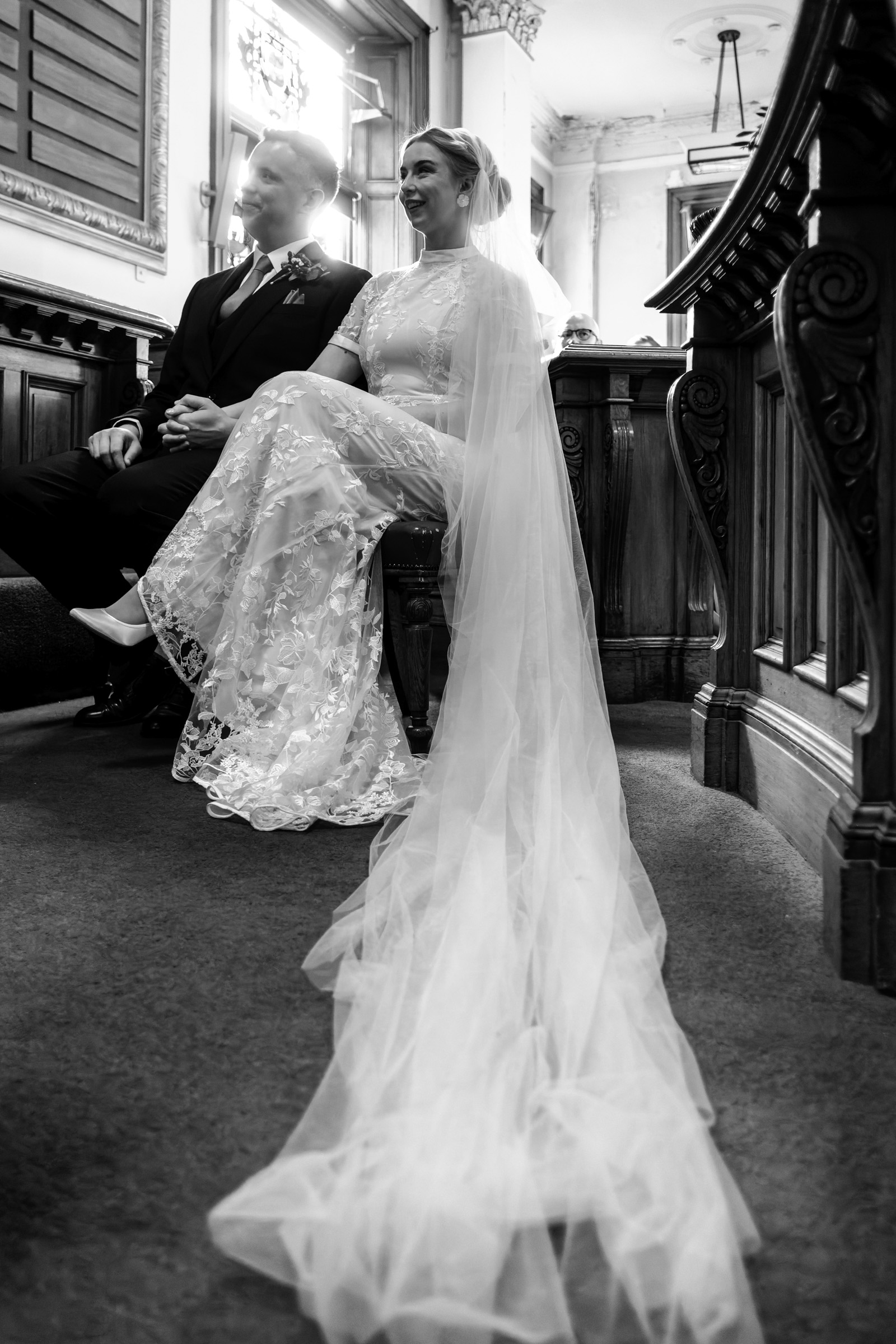 Couple at ceremony Bristol Town Hall Oliver Holder