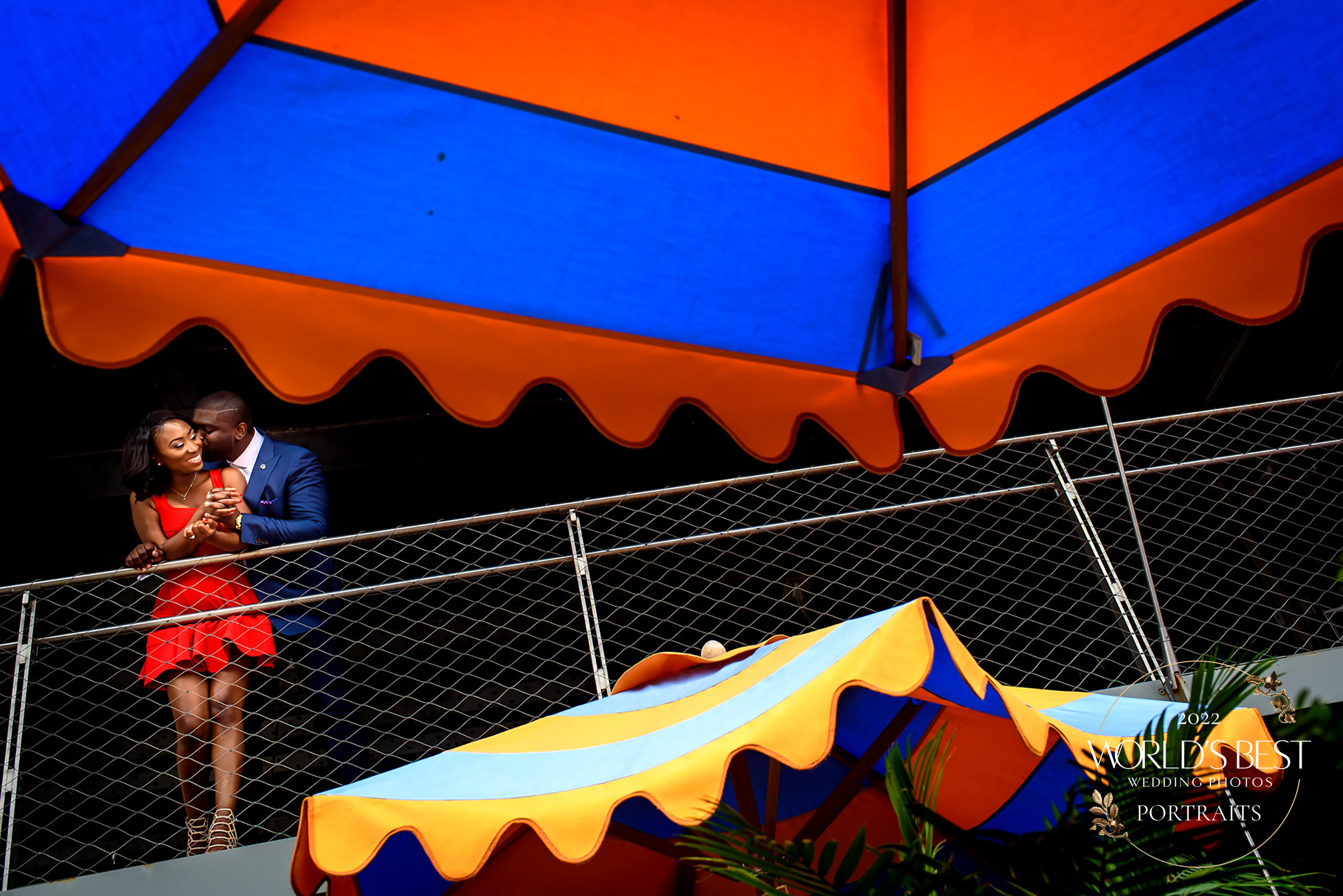 Best Engagement Portrait Finalist Photo by Alakija Studios, New York