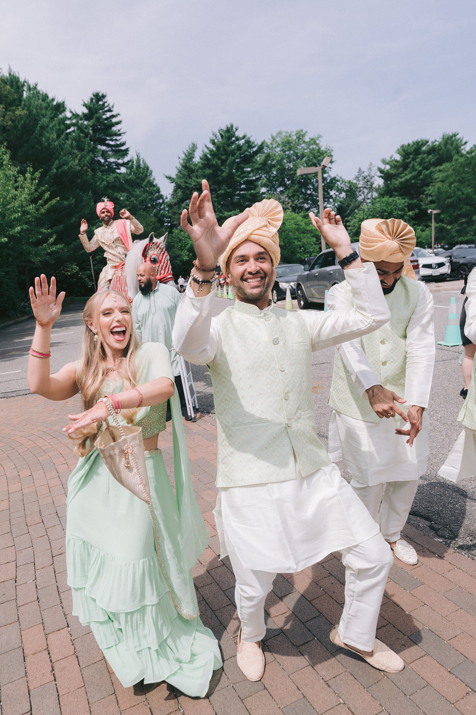 Indian Baraat, Garden City Hotel wedding photography by PTarfiq Photography, NY