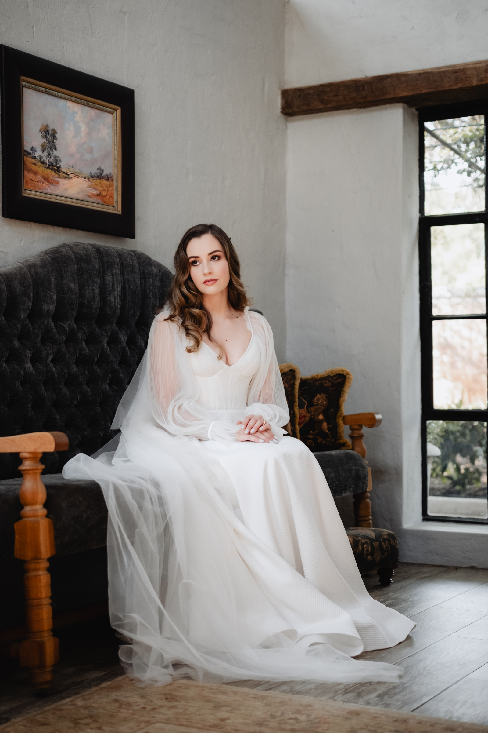 Bride at Campagne Living wedding portrait - Wouter Kleynhans Pretoria