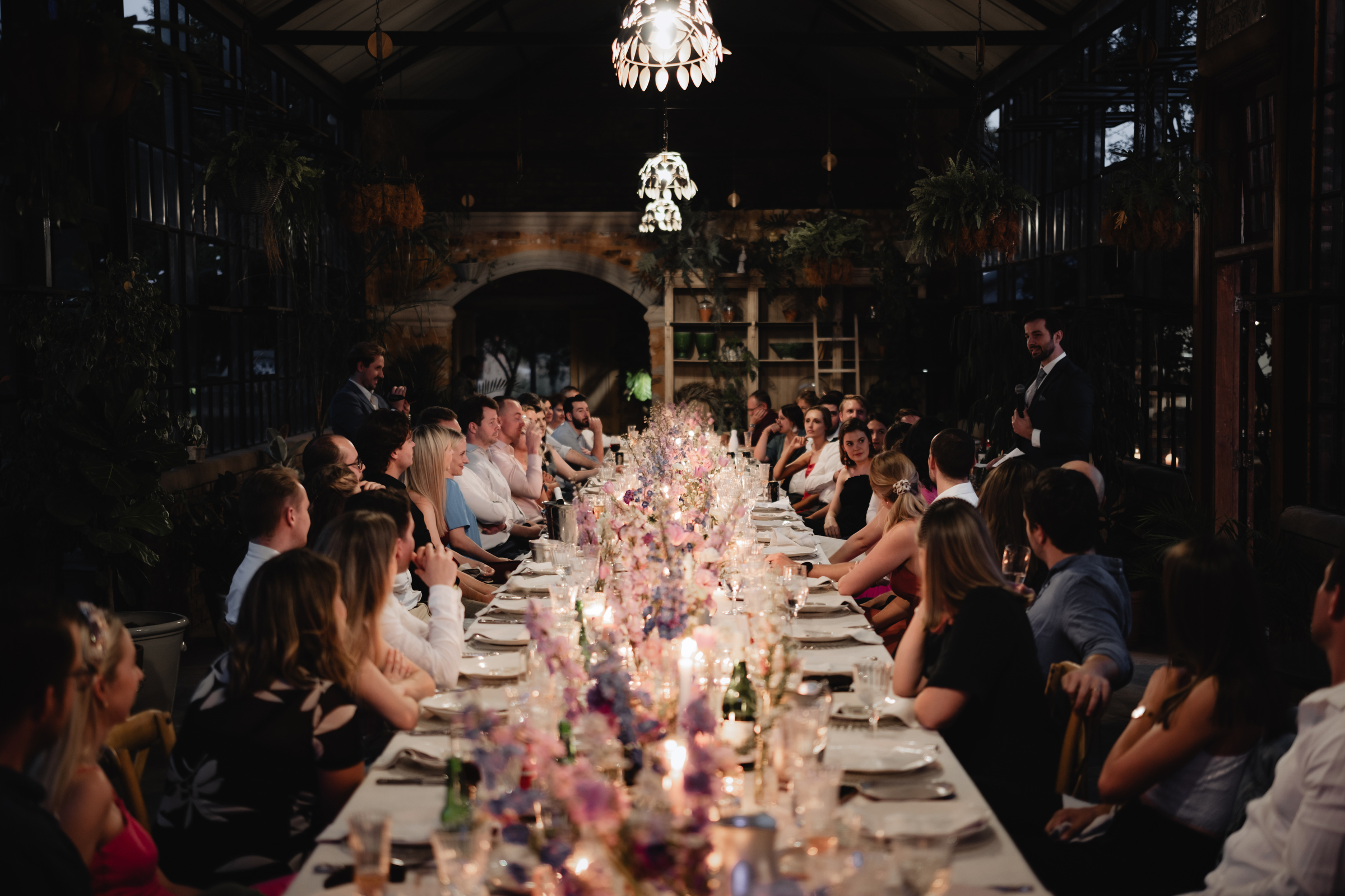 wedding guests at Campagne Living