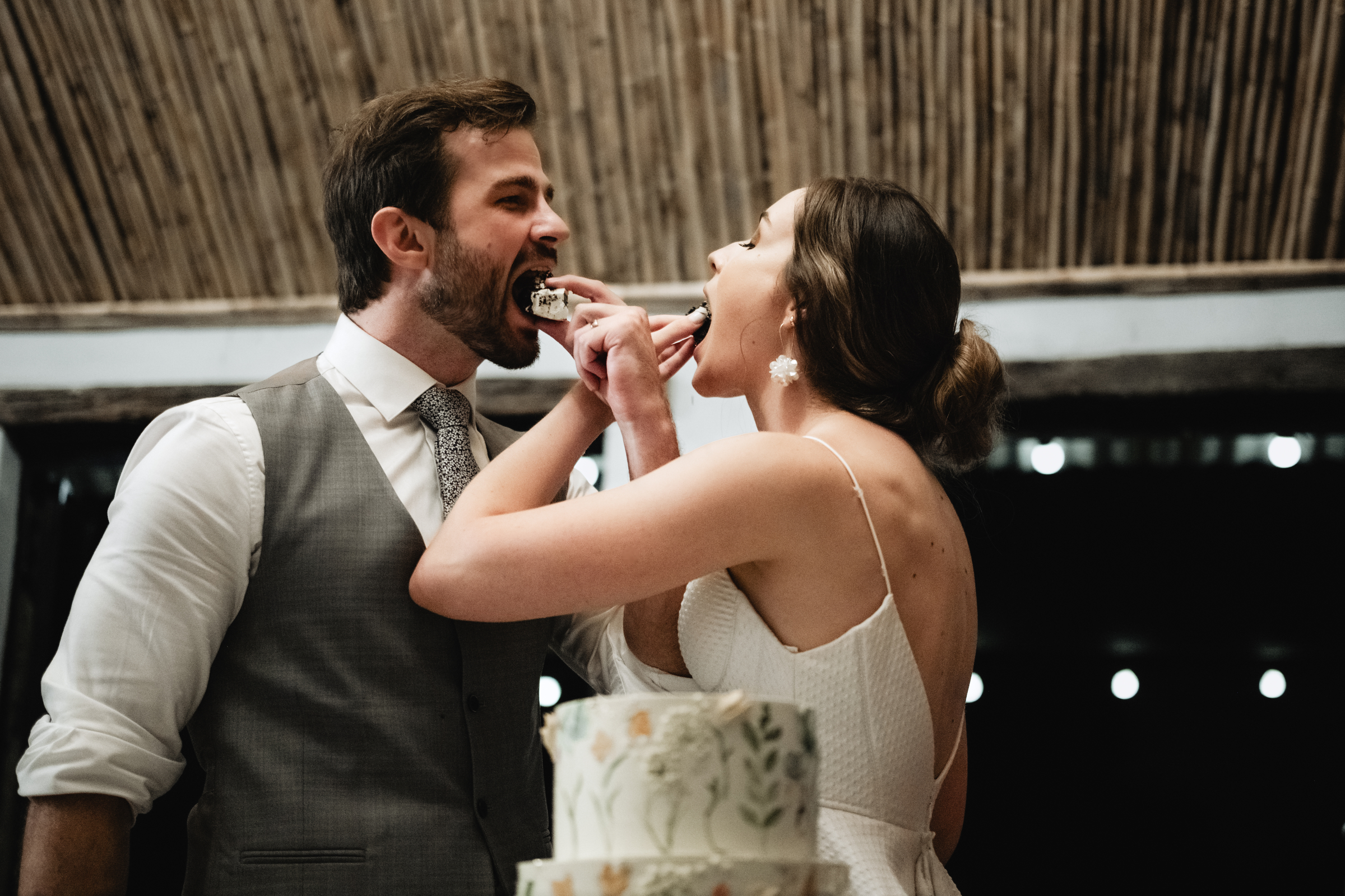cake cutting at Campagne Living wedding in Pretoria