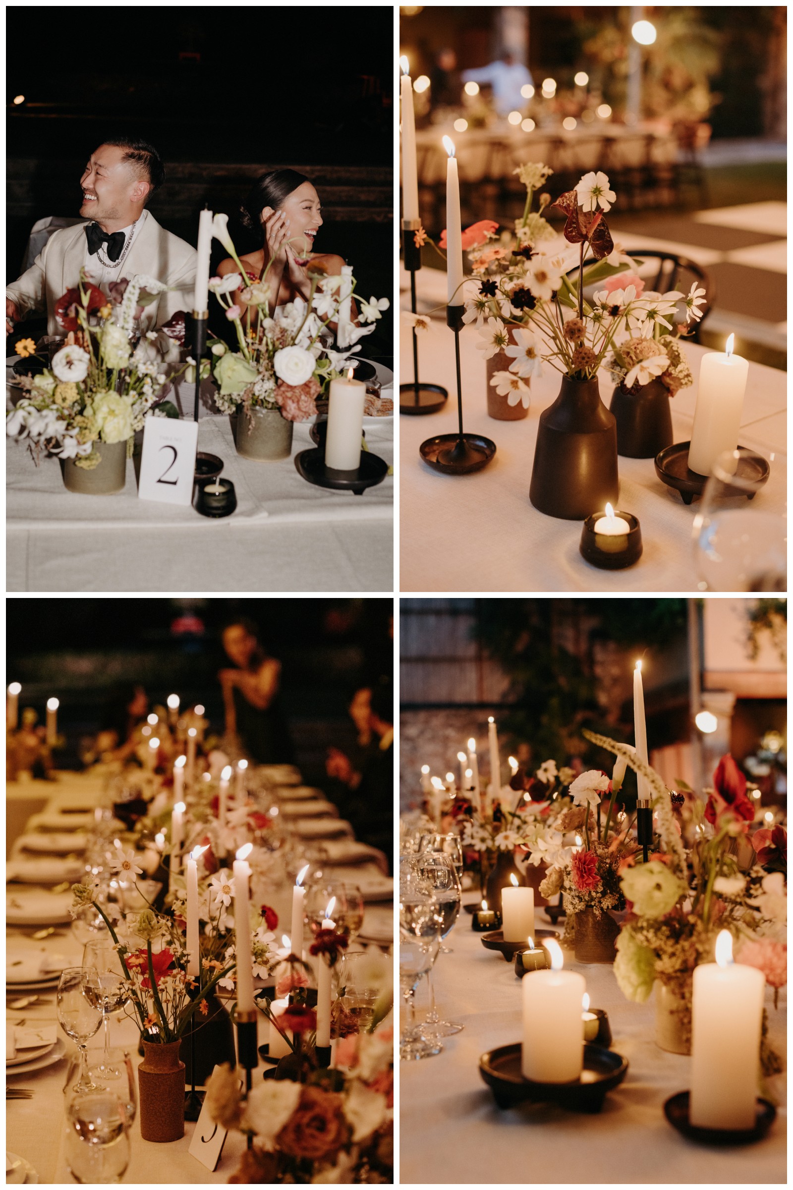 candlelight reception at Villa Santa Monica, Anna Sauza Photography