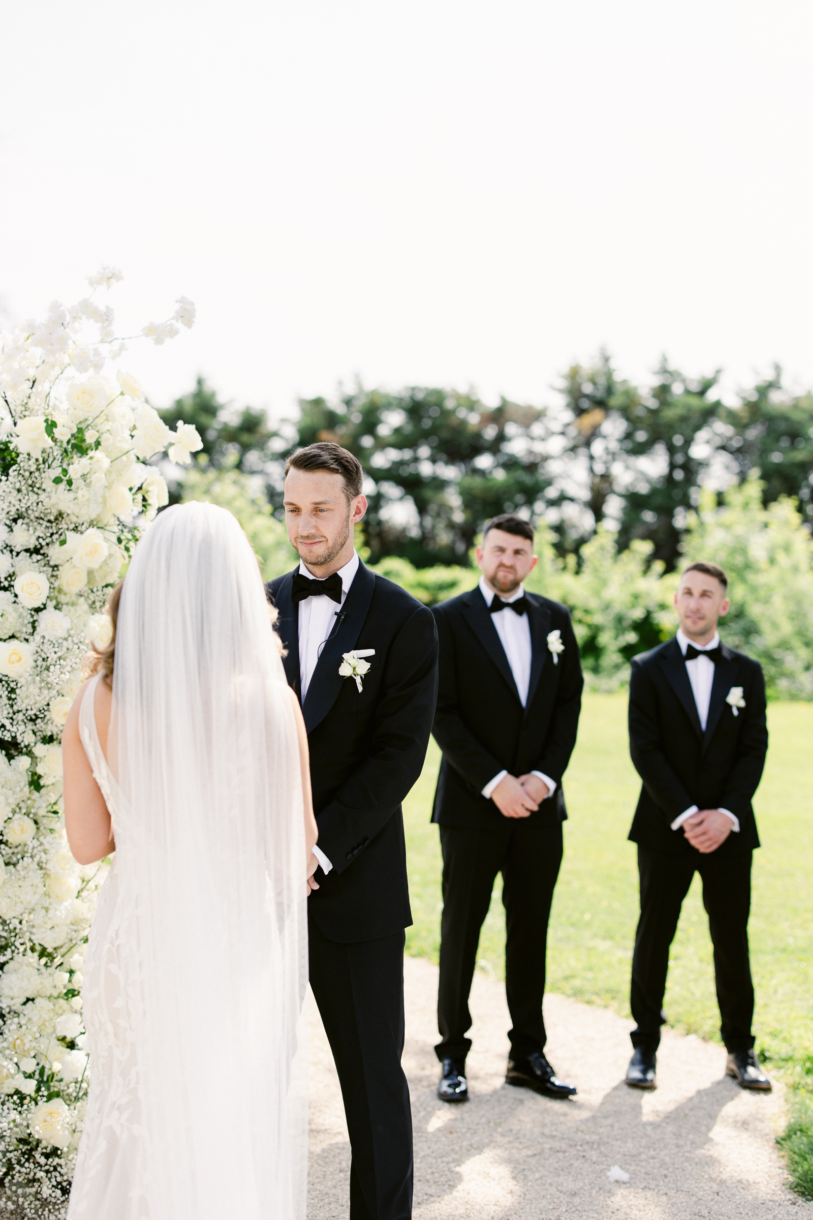 Groom saying Vows at Chateau de Torreau, Provence, Jeremie Hkb 