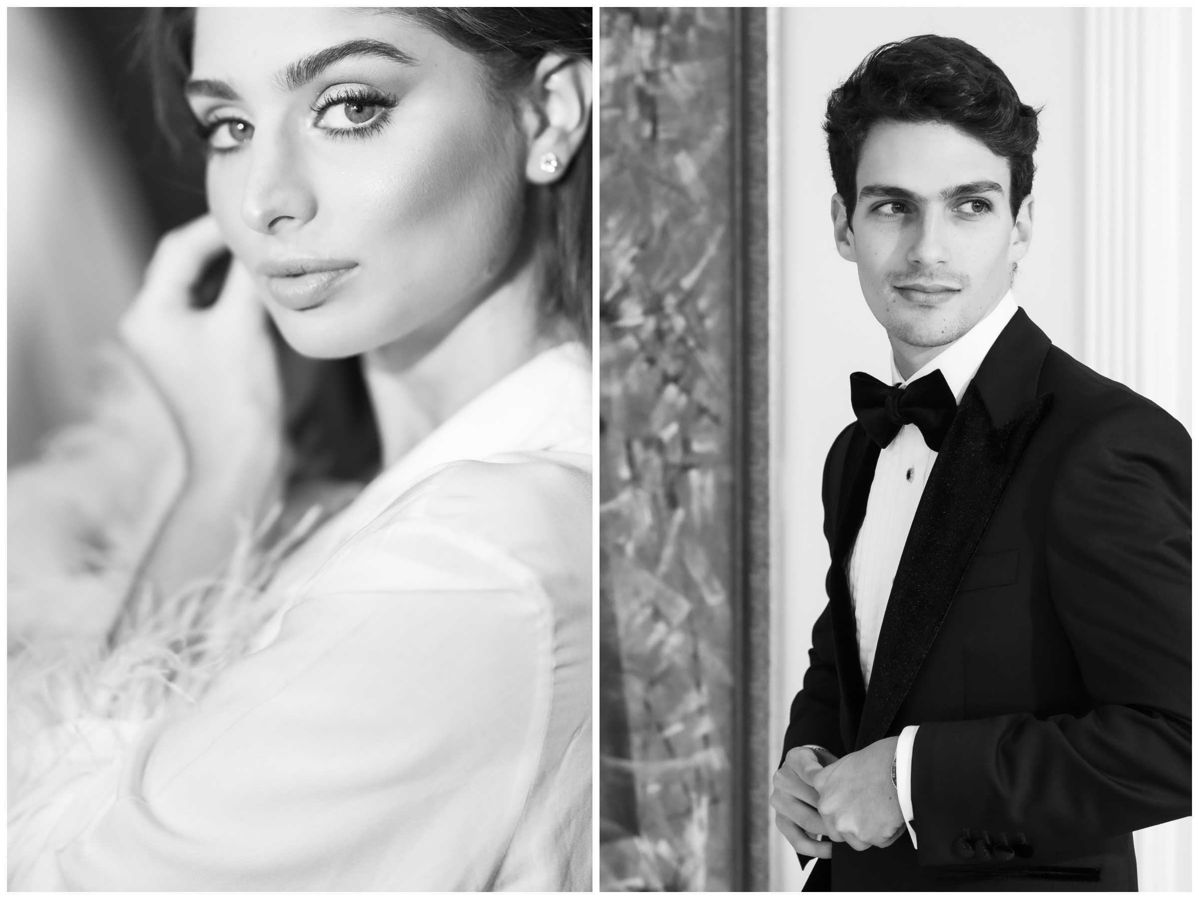 Club Hebreo Panama wedding, black and white couple portrait by Alvaro Ching