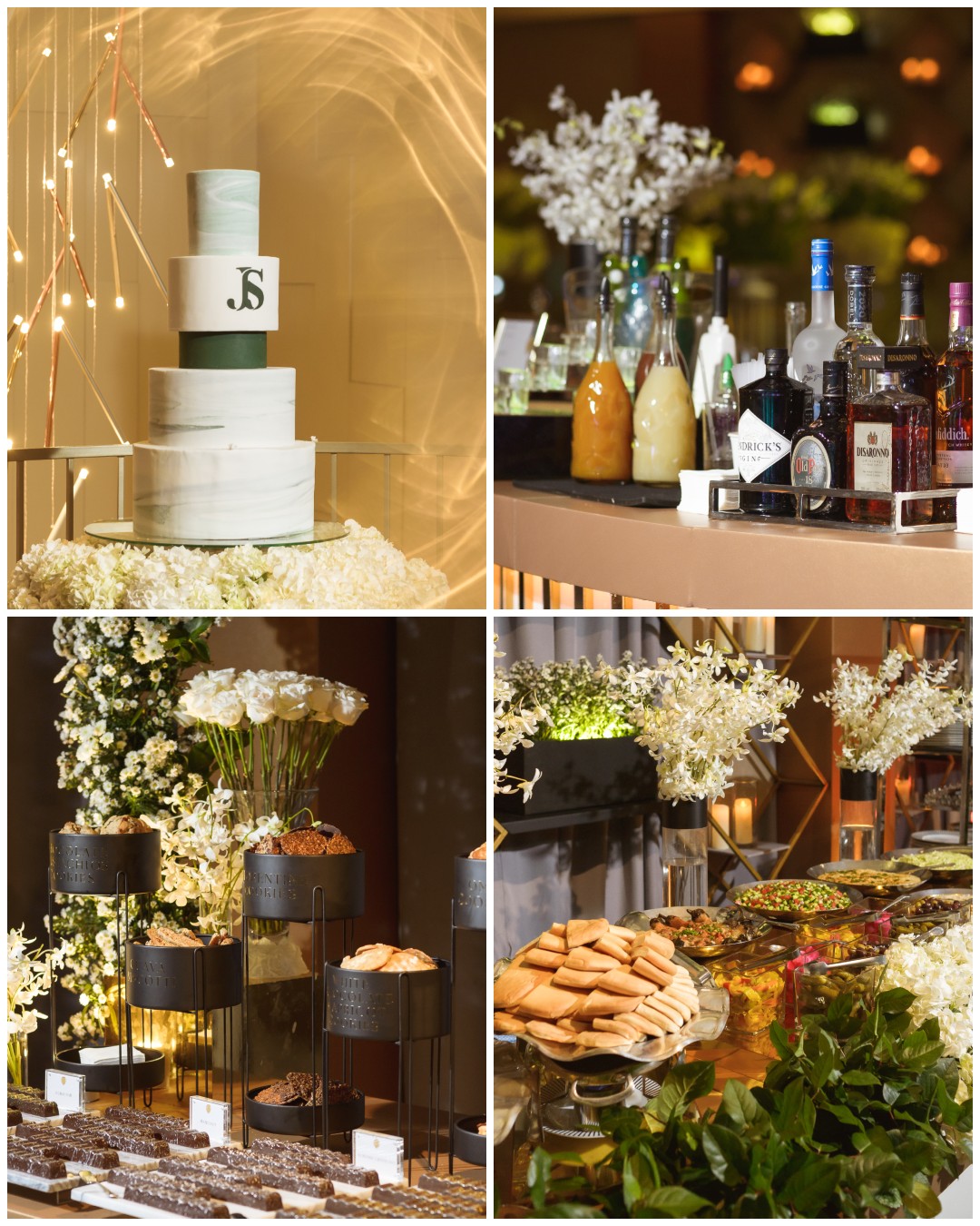 Food buffet at Club Hebreo Panama wedding