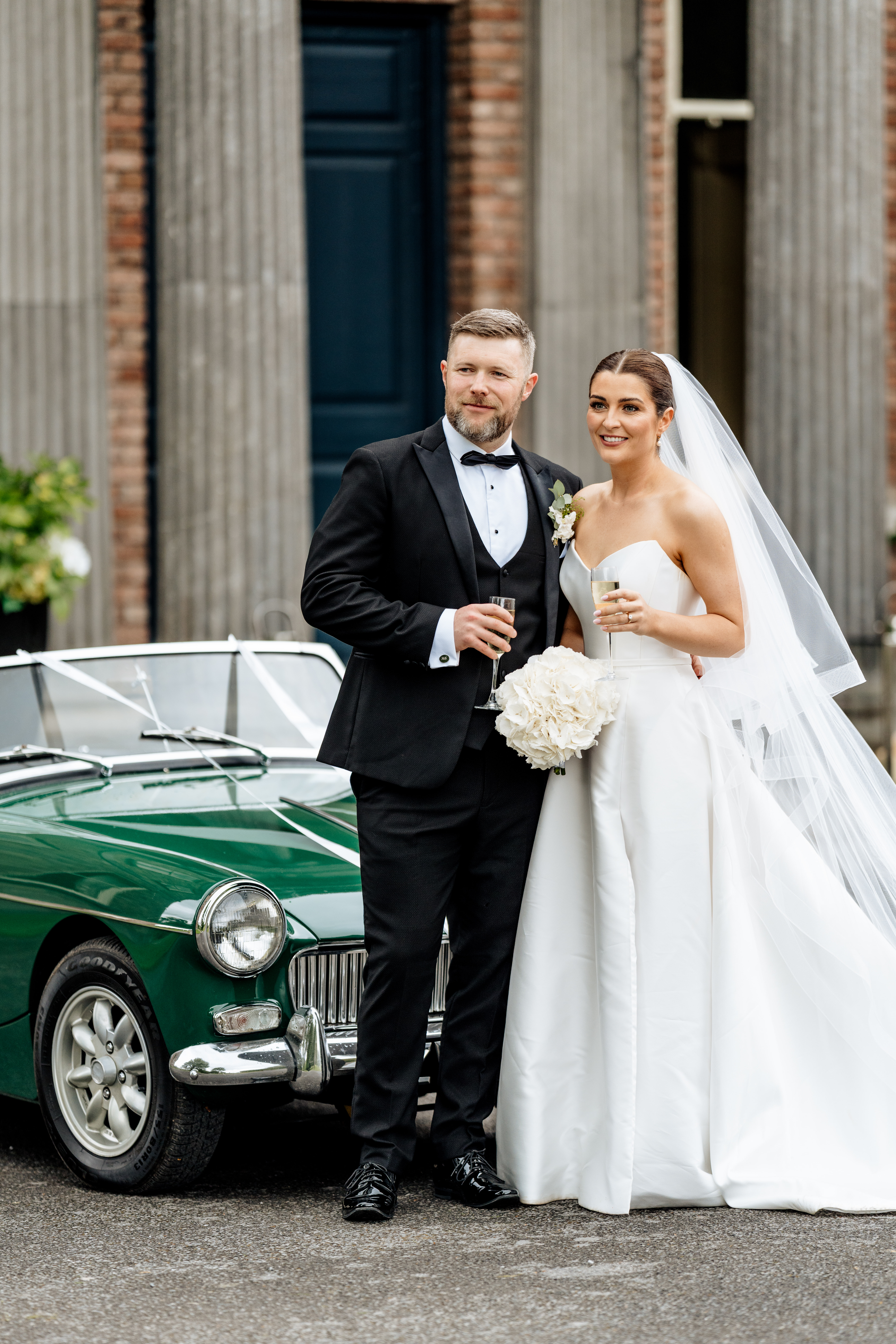 Kilshane House vintage car, Sarah Kate Photography - Ireland