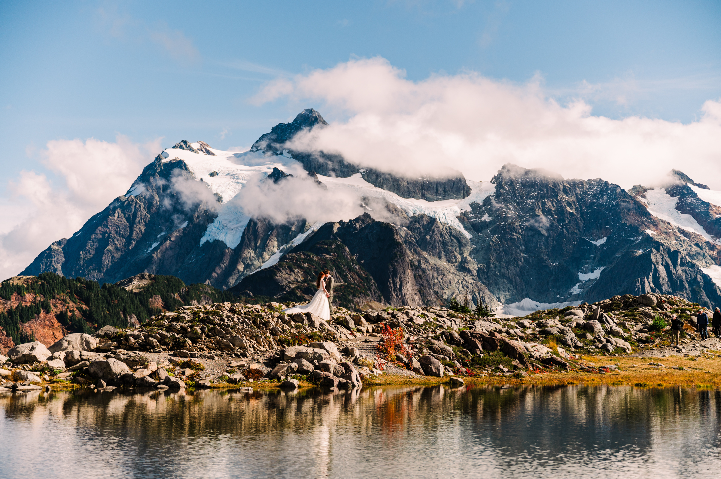Mt. Baker elopement Huntoon Point wedding portrait by Marla Manes Photography