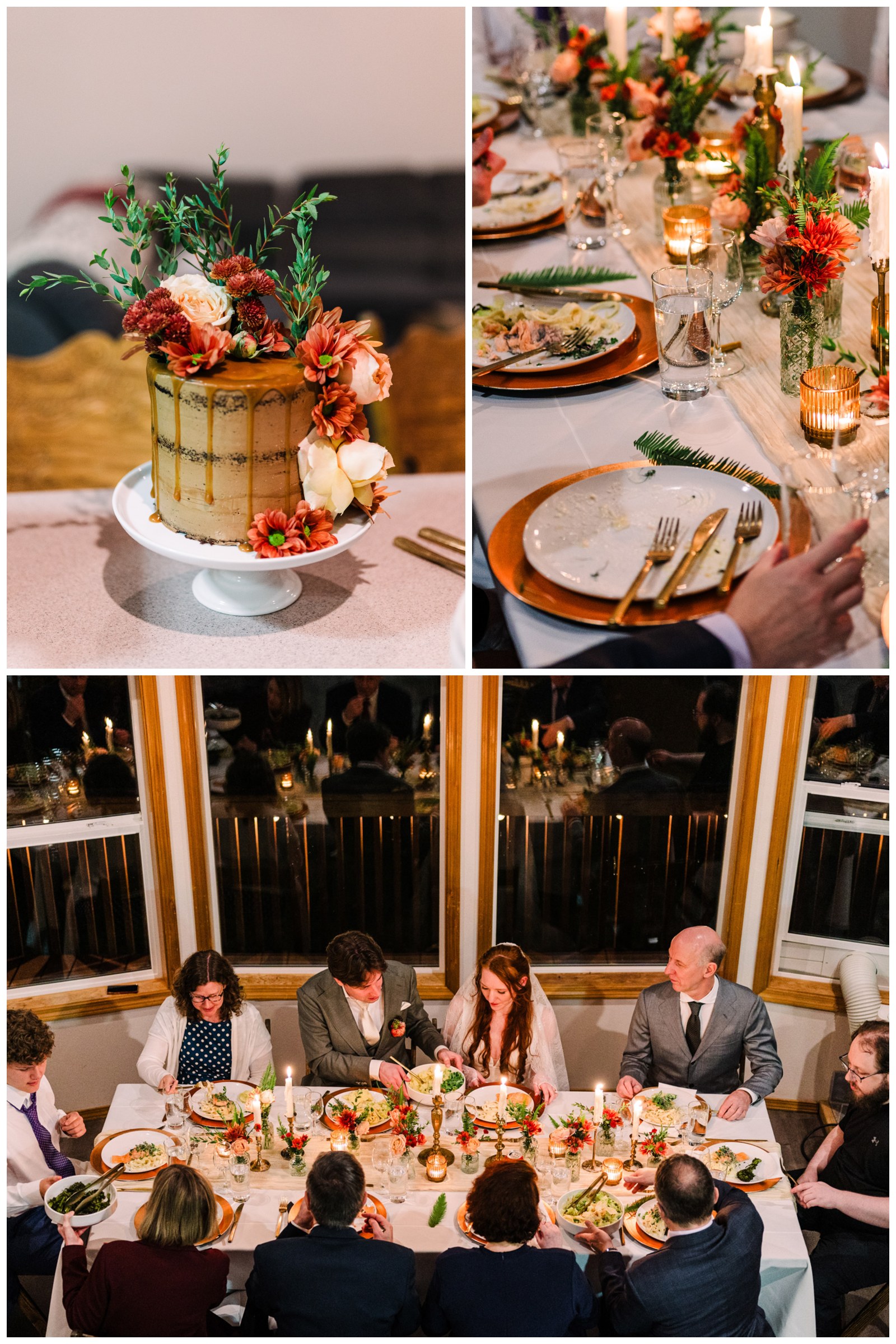 Mt. Baker elopement dinner at Stein Haus
