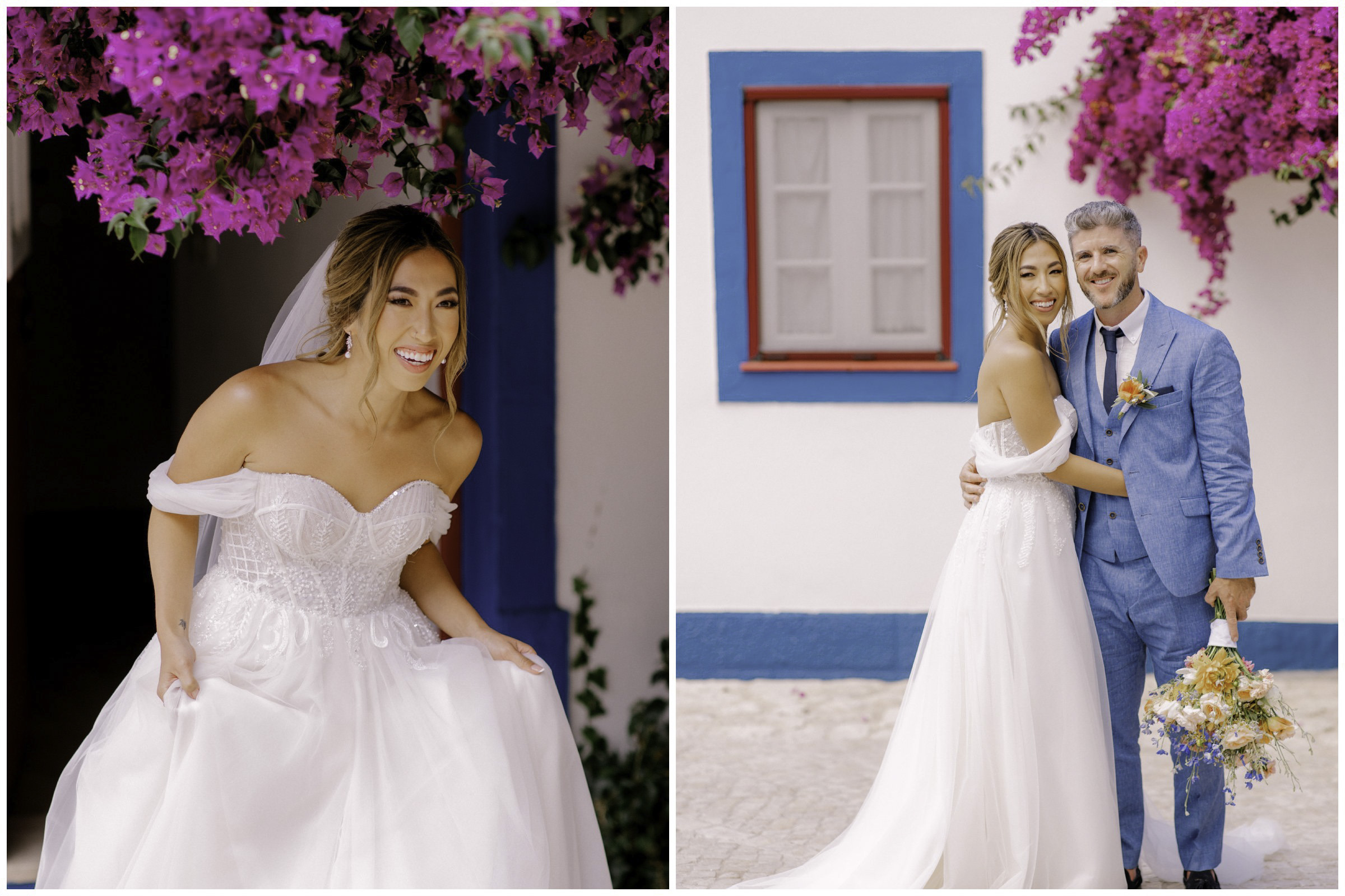 Bride enters and couple together, Pedro Filipe Fotografia, Portugal wedding photographer