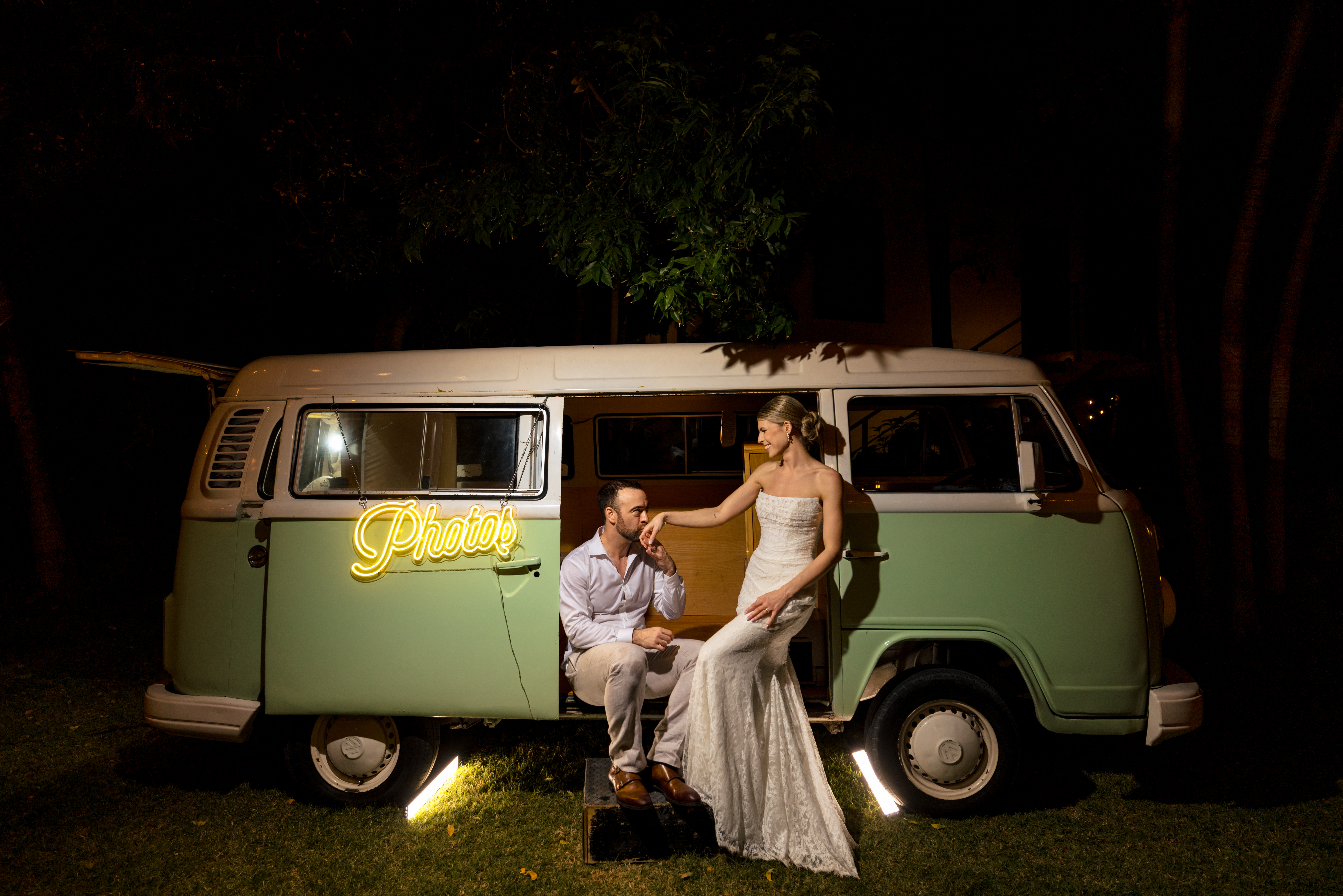 Couple final night portrait-The Fives Beach Hotel Wedding by M.E. Photo & Films