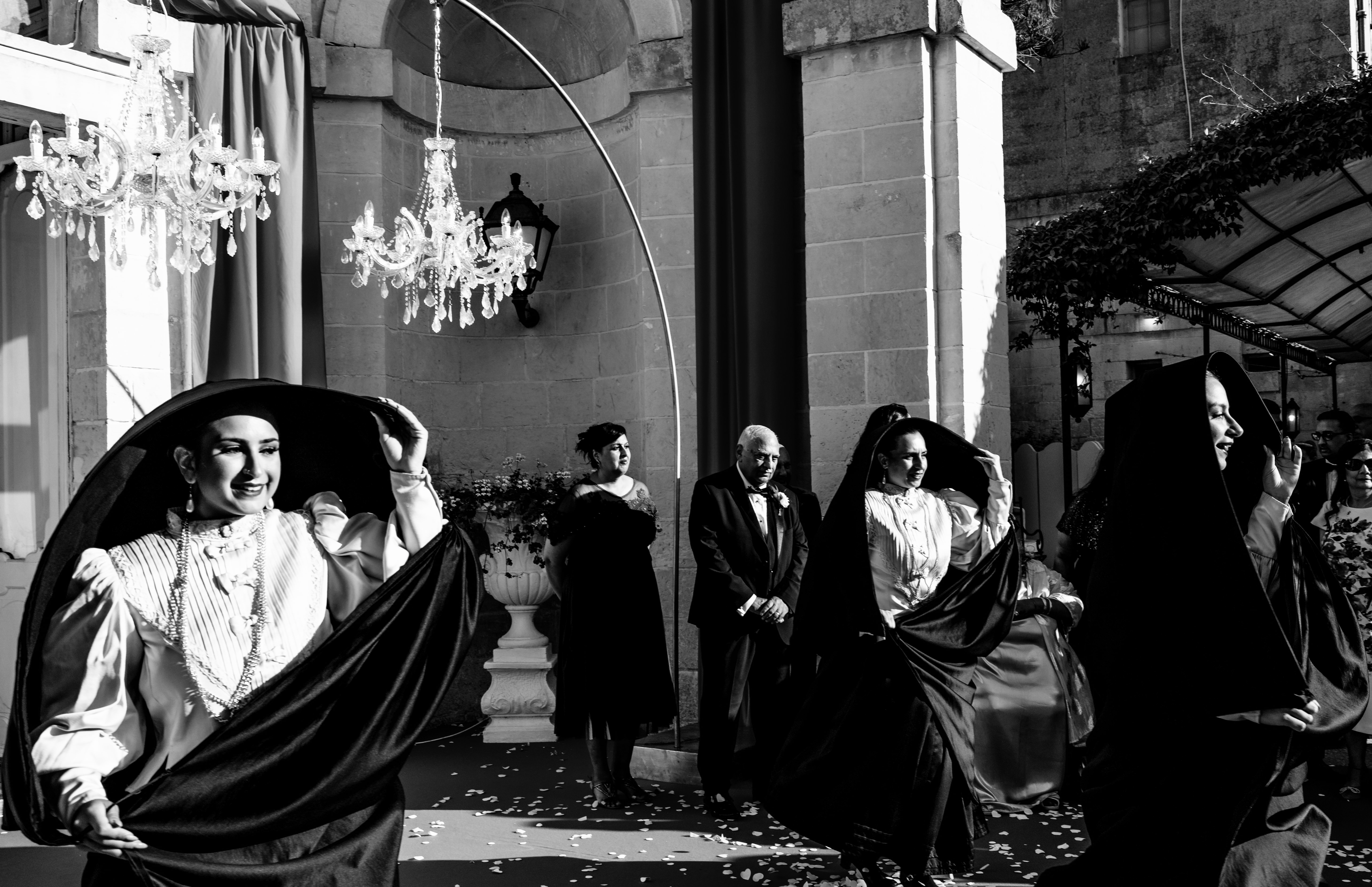 Traditional Maltese dancers, photographed by Franklin Balzan, Malta wedding photographer