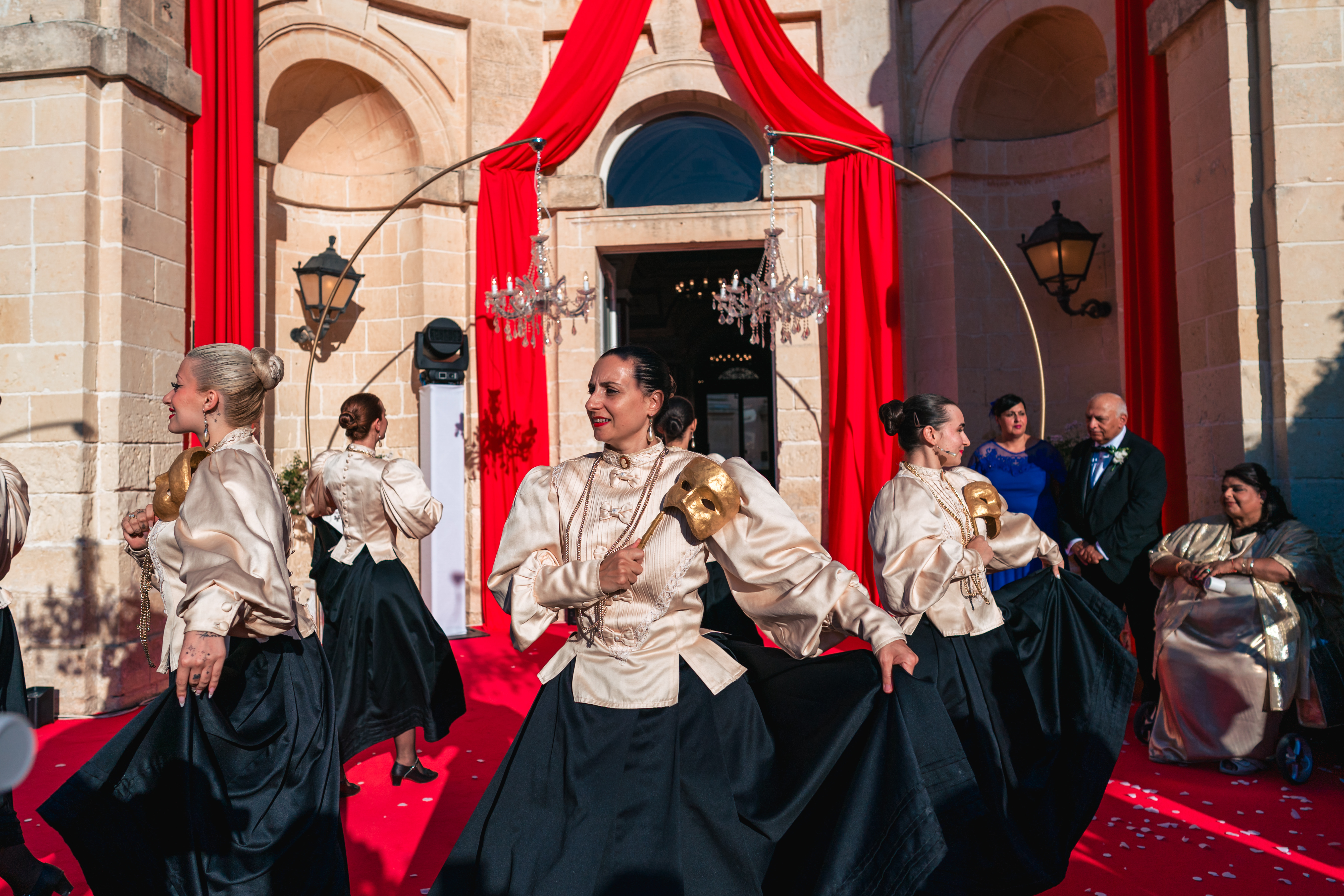 Traditional Maltese dancers, photographed by Franklin Balzan, Malta wedding photographer