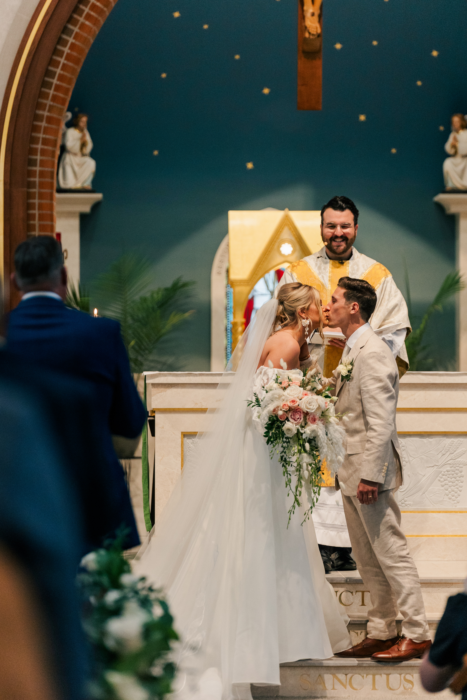 Venue3Two wedding kiss by Chrystin Melanie Photography