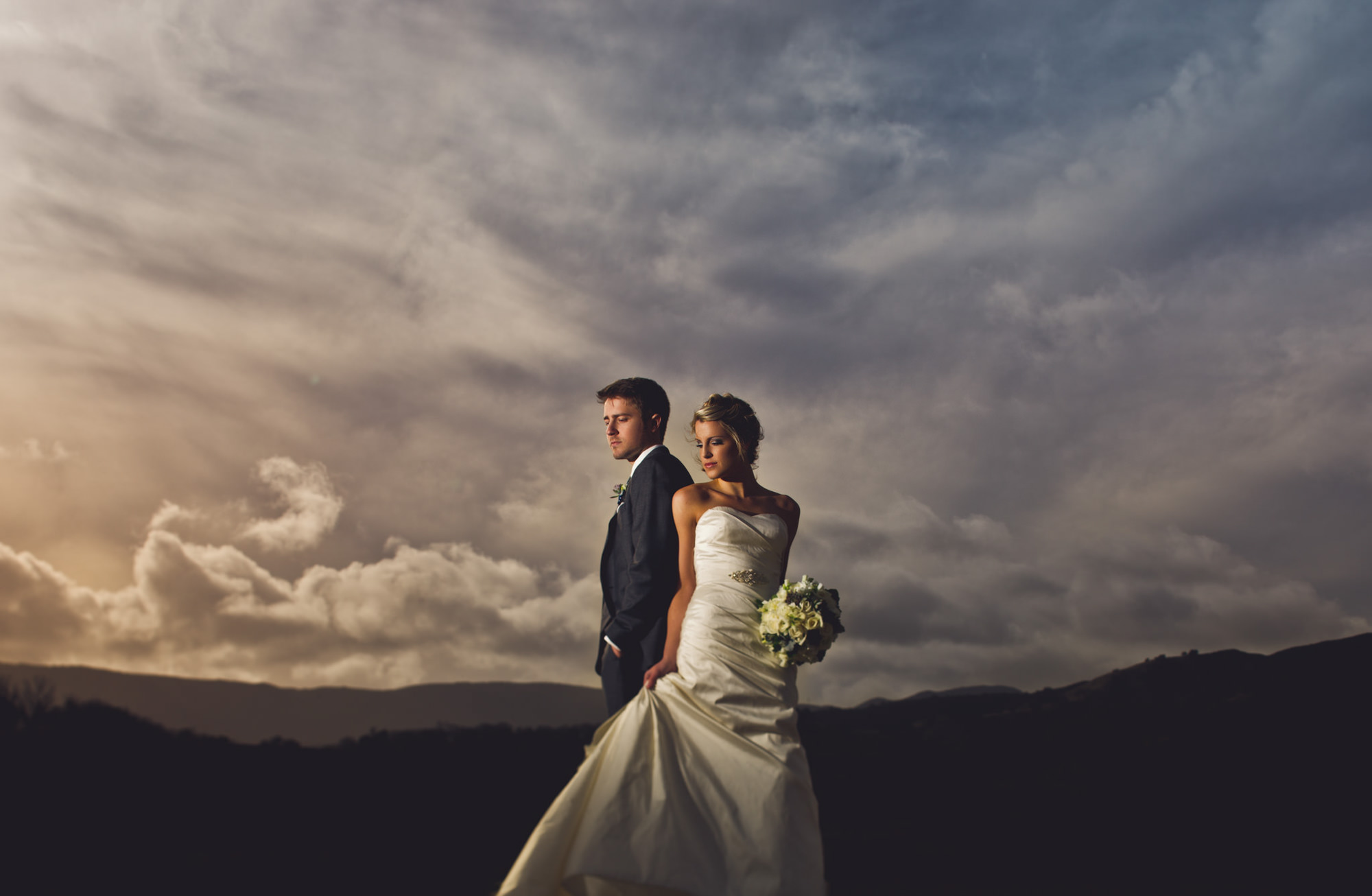 Couple against mountains by Jeff Newsom from San Luis Obispo