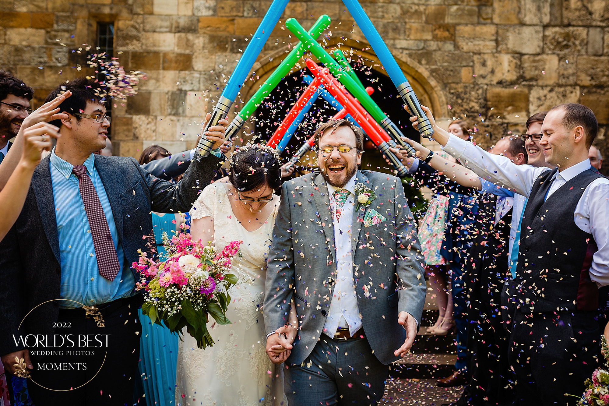 Best Just Married Moment Finalist Photo by Emma + Rich from the UK