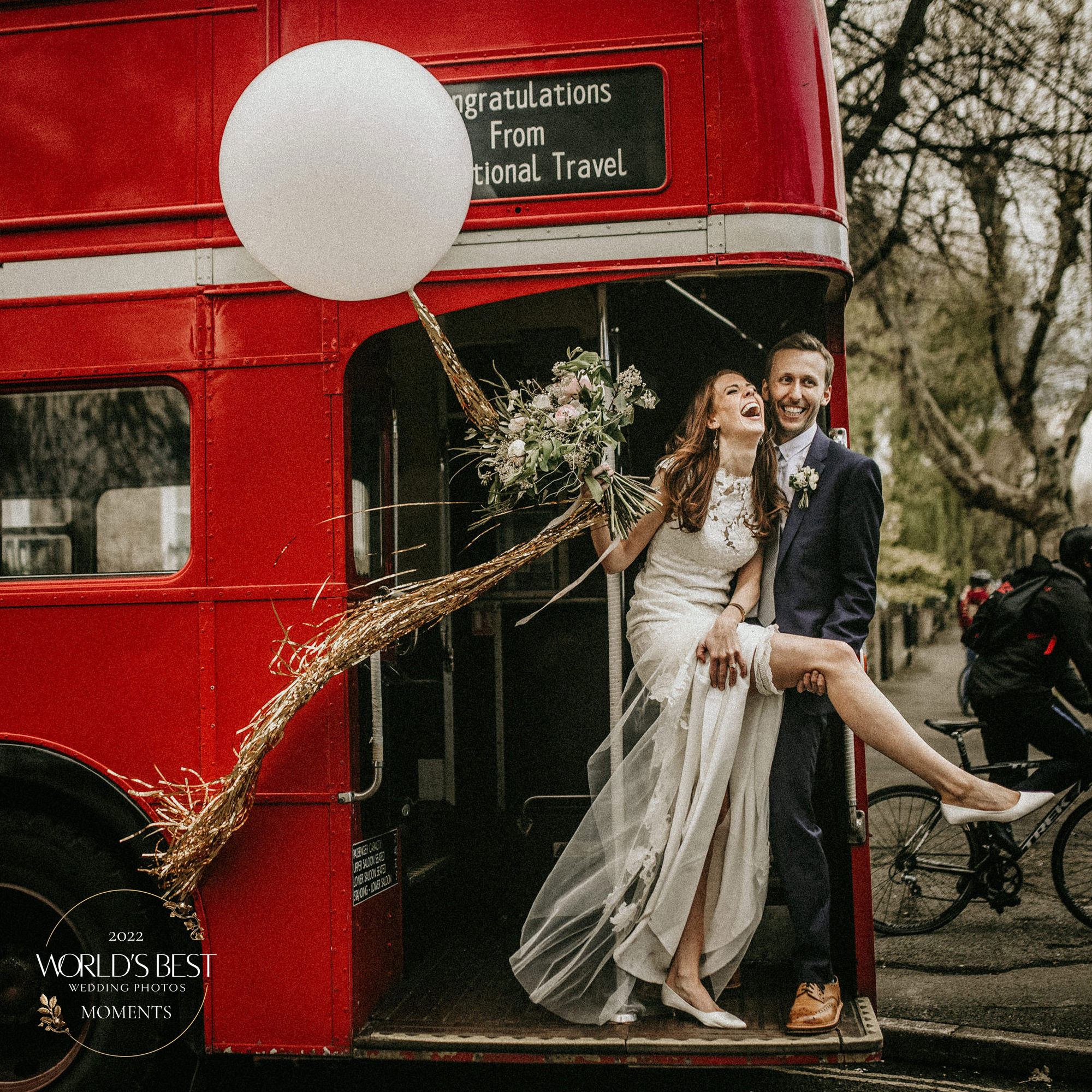 Best Funny Wedding Moment Finalist photo by MIKI Studios from the UK