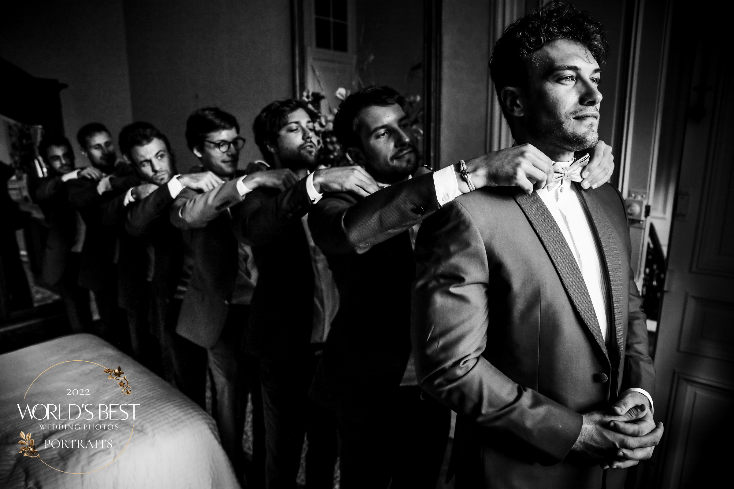 Best Groomsmen Group Portrait Finalist Photo by Julien Laurent-Georges from Photocamex, France