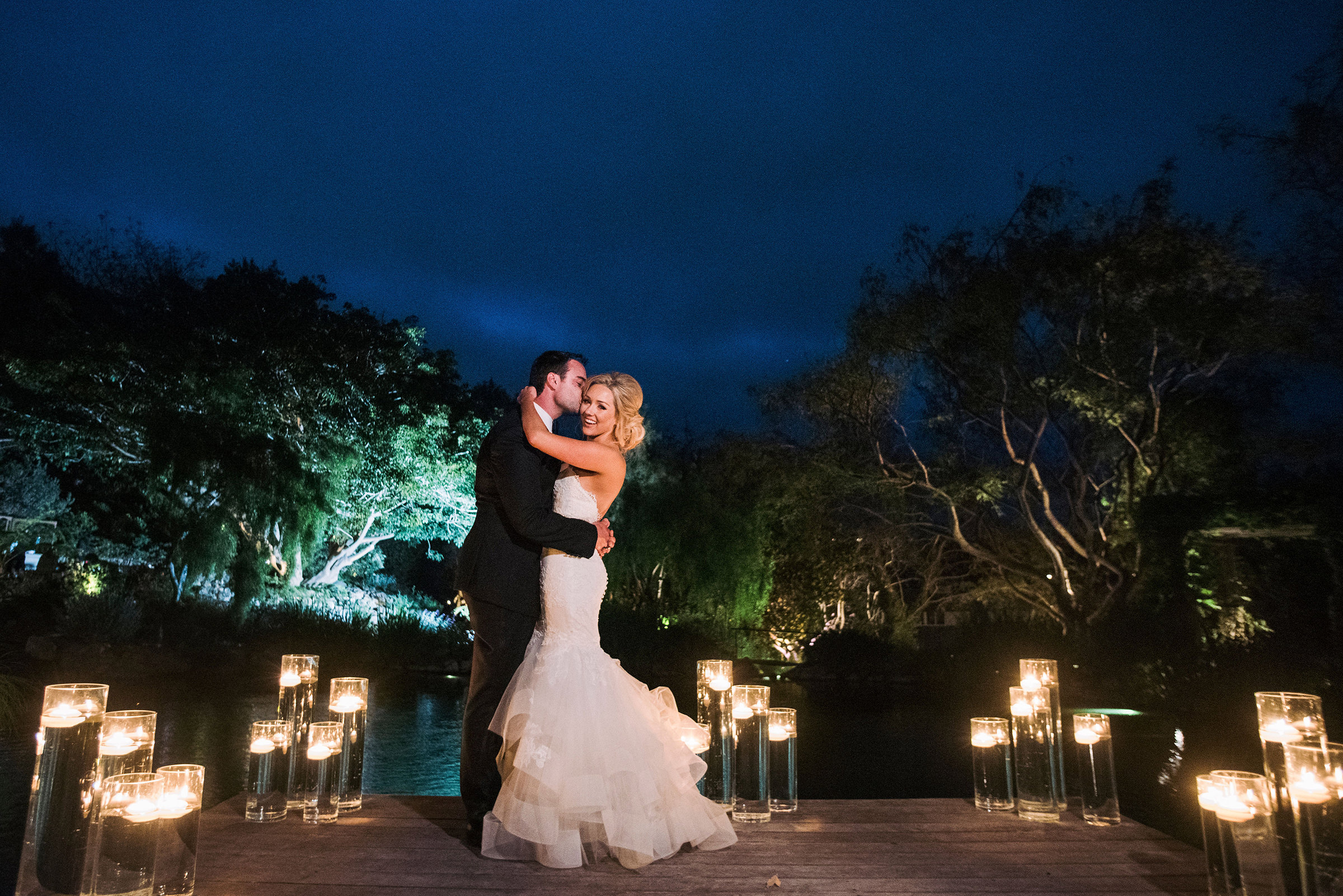First dance candlelight ideas, photographed by John and Joseph, LA celebrity wedding photographers