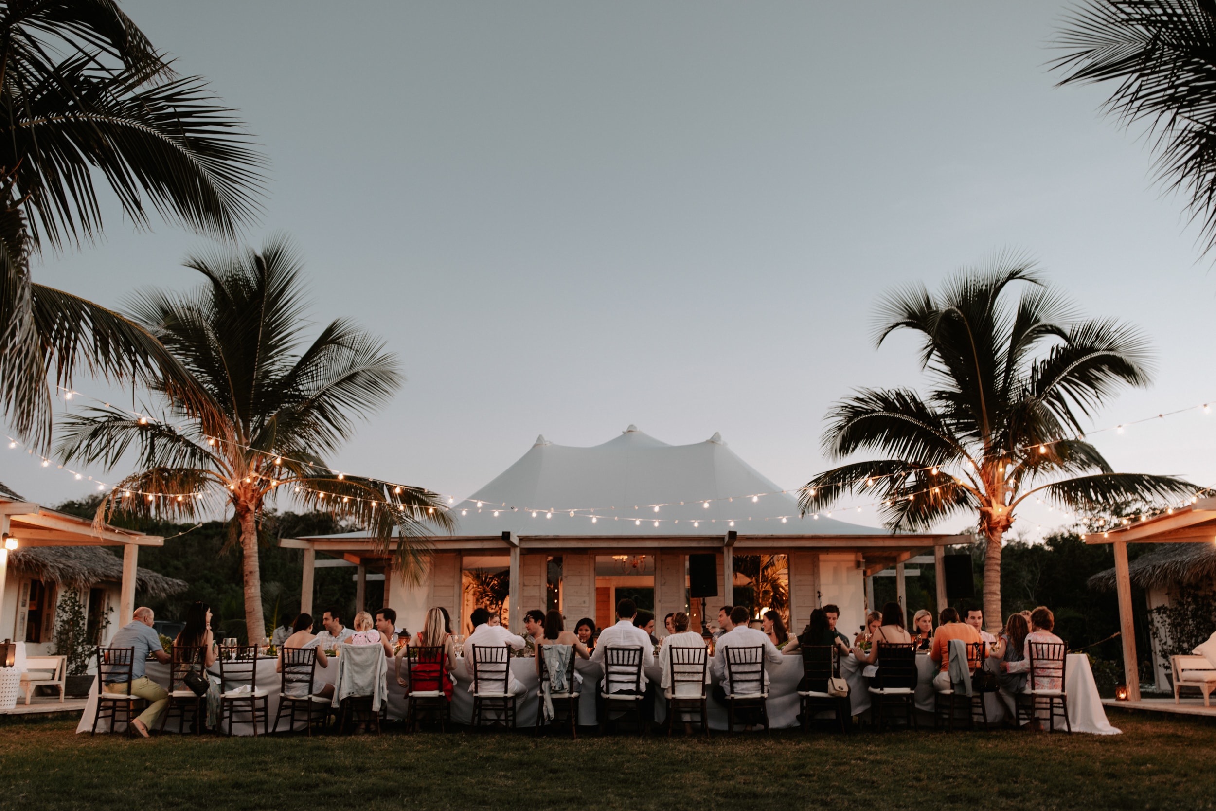 outdoor reception with tent, photographed by J. Olson Photography