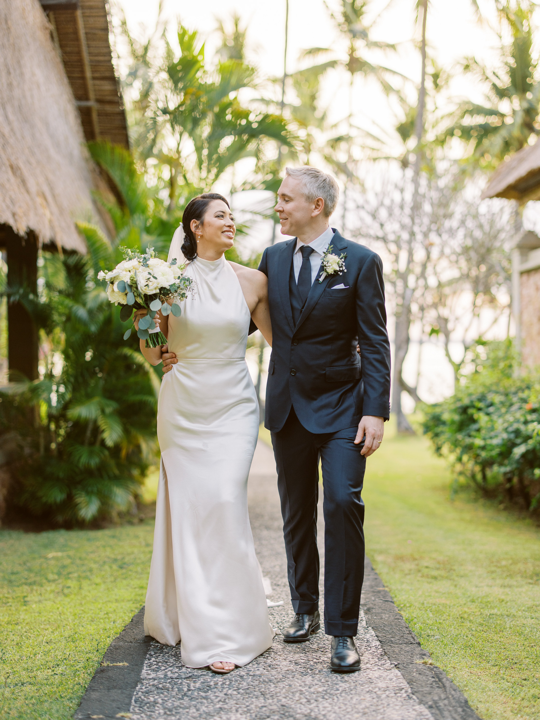 Portrait for wedding at The Oberoi Resort Lombok, Sylvain Bouzat Photography