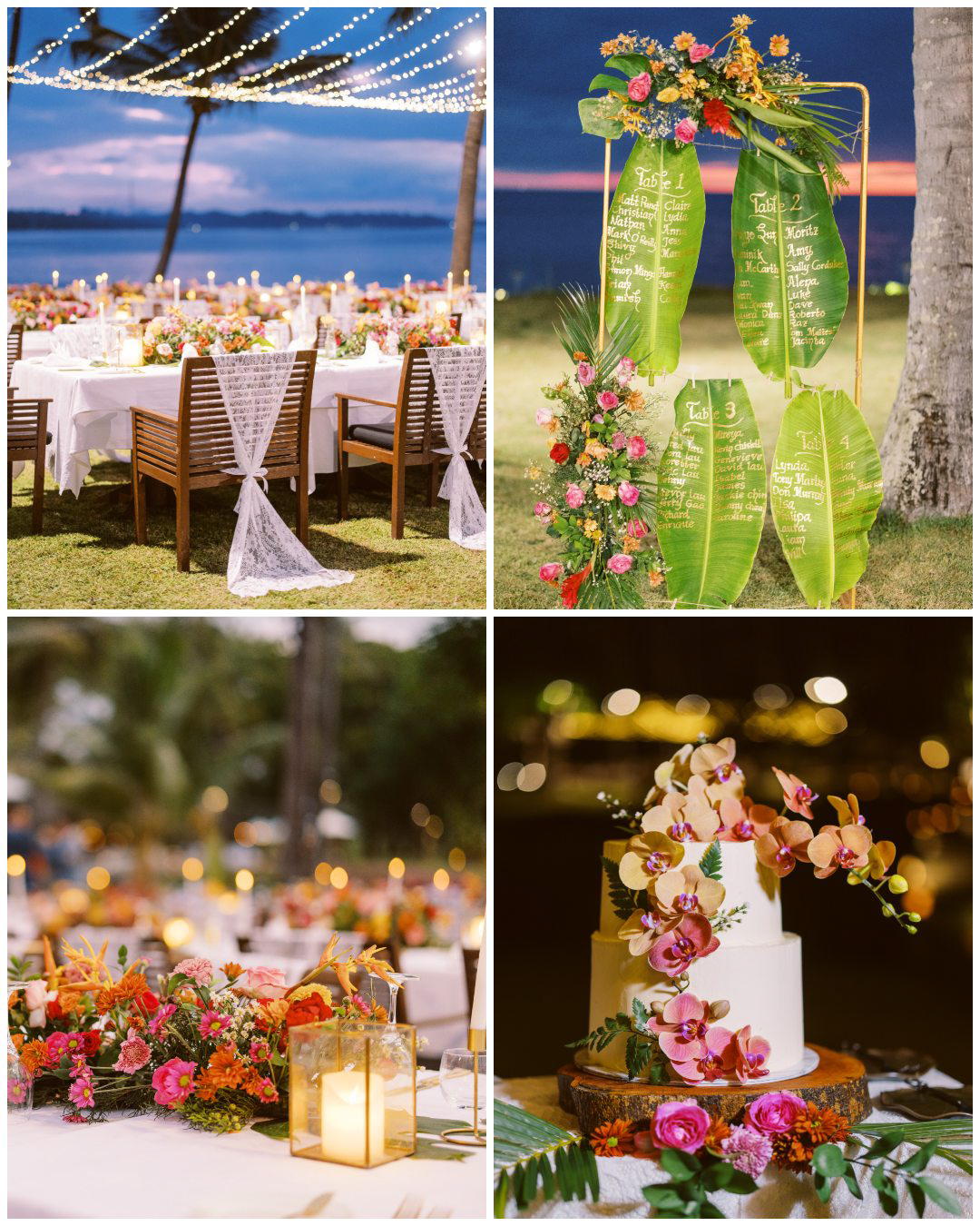 reception details, wedding at The Oberoi Resort in Lombok