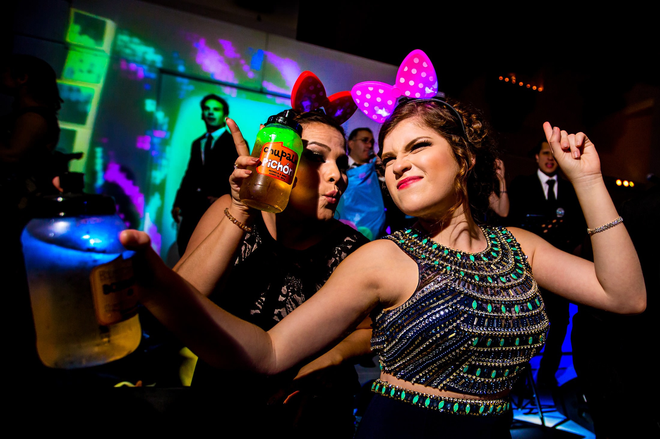 Award winner, Fun guests dancing and drinking, Two Mann Studios, Calgary, Canada