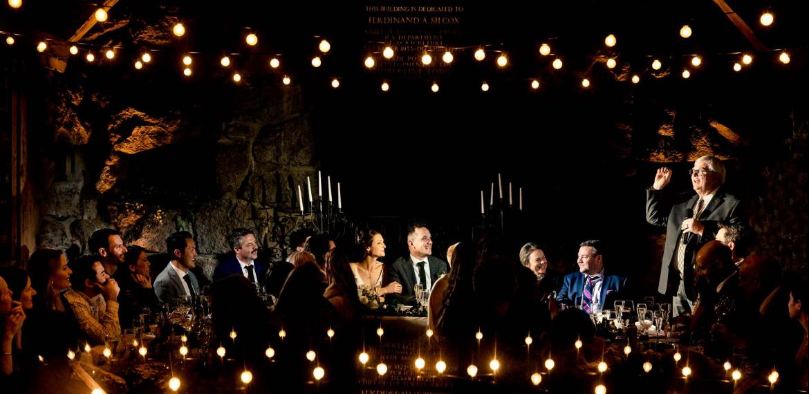 Father toasting the couple, documentary wedding photography by Jos and Tree Portland wedding photographers