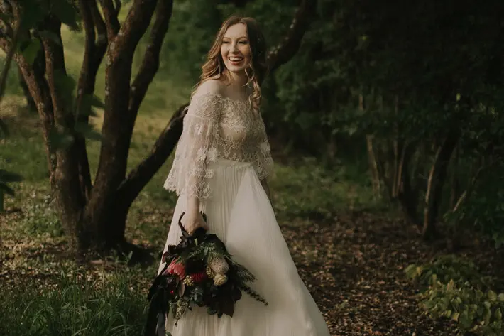 Ethereal bridal portrait by Dan O'Day