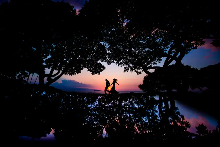 Superb silhouettes in wedding photography - Two Mann Studios