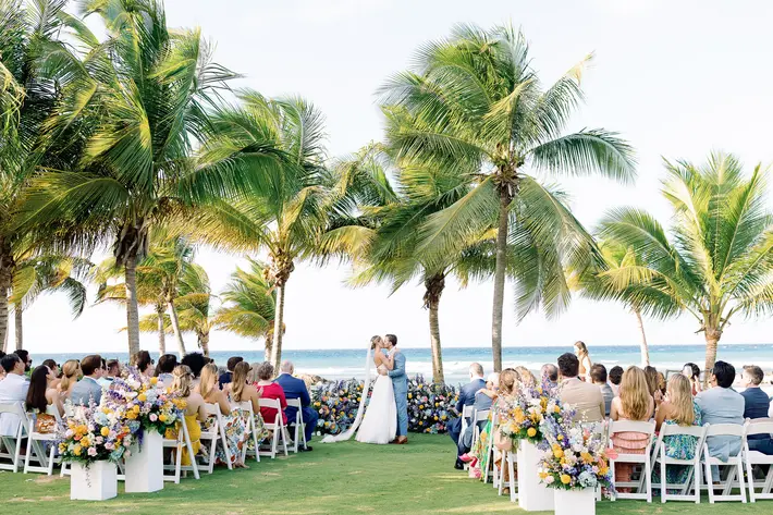 Planning a destination wedding outdoor ceremony site Half Moon Bay The Fourniers