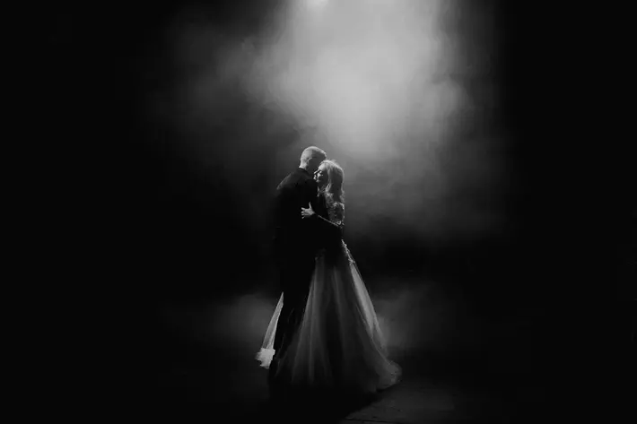first dance on smoky dance floor Dan O'Day Photography Australia