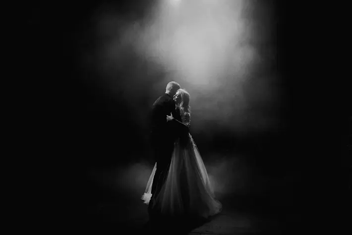 first dance on smoky dance floor Dan O'Day Photography Australia
