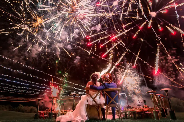 Sparkler exit Talita Tarro Photography New Mexico wedding photographer