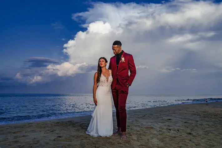 Hotel Cavalier wedding beach portrait by Wes Shinn Photography and Film