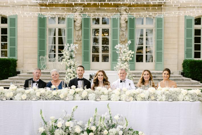 Reception at Spring Chateau de Torreau wedding, Jeremie Hkb, destination wedding photographer